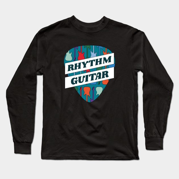 Rhythm Guitar Guitar Pick Long Sleeve T-Shirt by nightsworthy